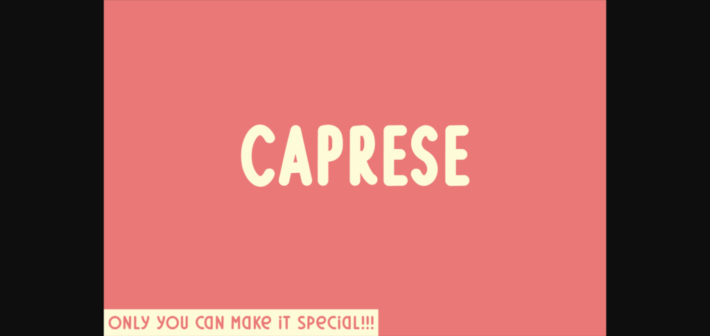 Caprese Font Poster 3