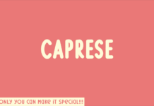 Caprese Font Poster 1