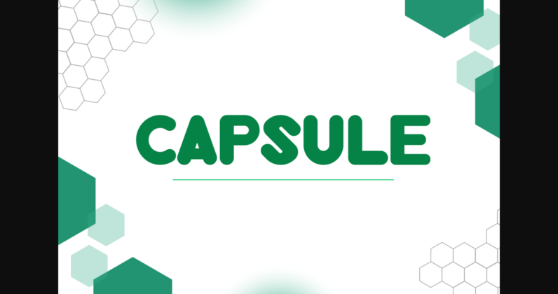 Capsule Font Poster 1