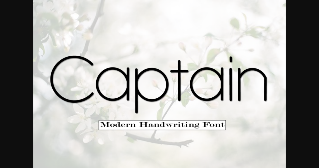 Captain Font Poster 3