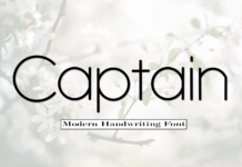 Captain Font Poster 1