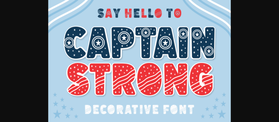 Captain Strong Font Poster 3