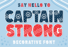 Captain Strong Font Poster 1