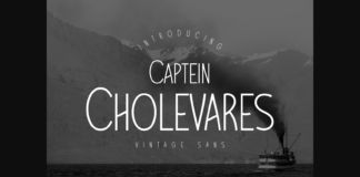 Captein Cholevares Font Poster 1