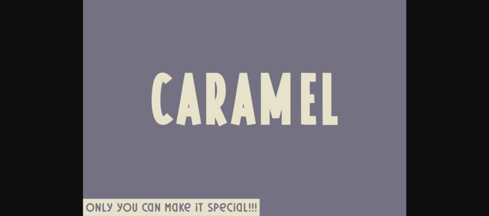 Caramel Font Poster 3