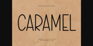 Caramel Font Poster 1