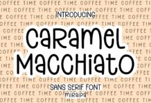 Caramel Macchiato Font Poster 1