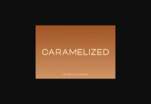 Caramelized Font Caramelized Font Poster 1