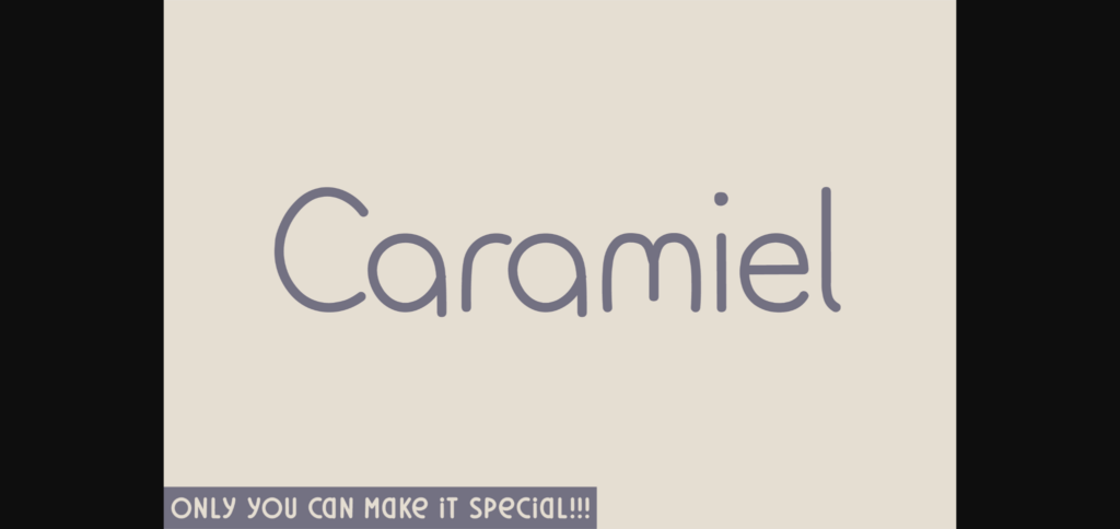 Caramiel Font Poster 3