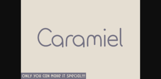 Caramiel Font Poster 1