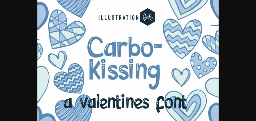 Carbo-kissing Font Poster 3