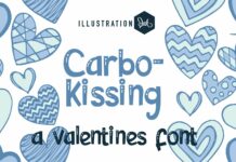 Carbo-kissing Font Poster 1