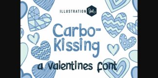 Carbo-kissing Font Poster 1