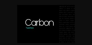Carbon Font Poster 1