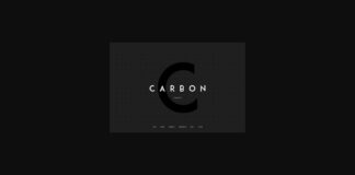 Carbon Font Poster 1