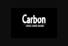 Carbon Font Carbon Font Poster 1
