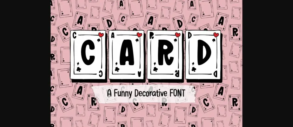 Card Font Poster 1
