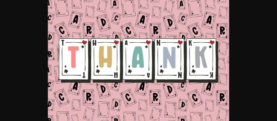 Card Font Poster 6