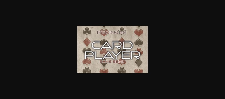 Card Player Font Poster 3