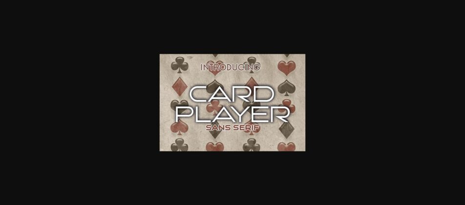 Card Player Font Poster 3