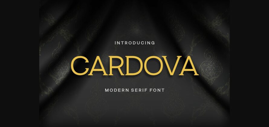 Cardova Font Poster 3