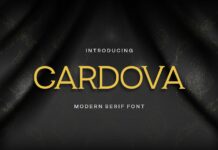 Cardova Font Poster 1