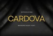Cardova Font Cardova Font Poster 1