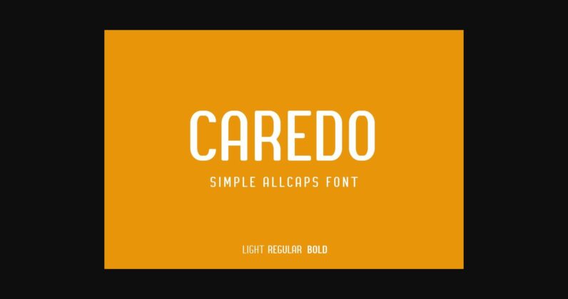 Caredo Font Poster 3