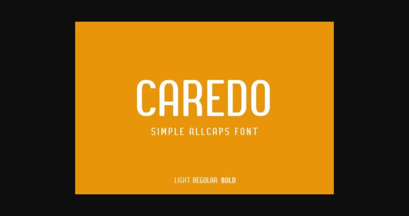 Caredo Font Poster 3