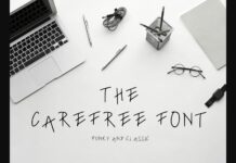 Carefree Font Poster 1