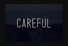 Careful Font Poster 1