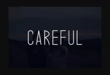 Careful Font Careful Font Poster 1