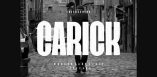 Carick Font Poster 1