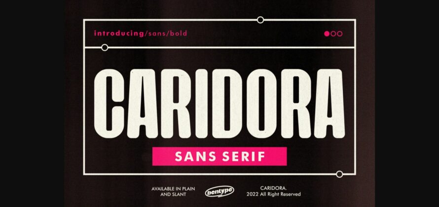 Caridora Font Poster 3