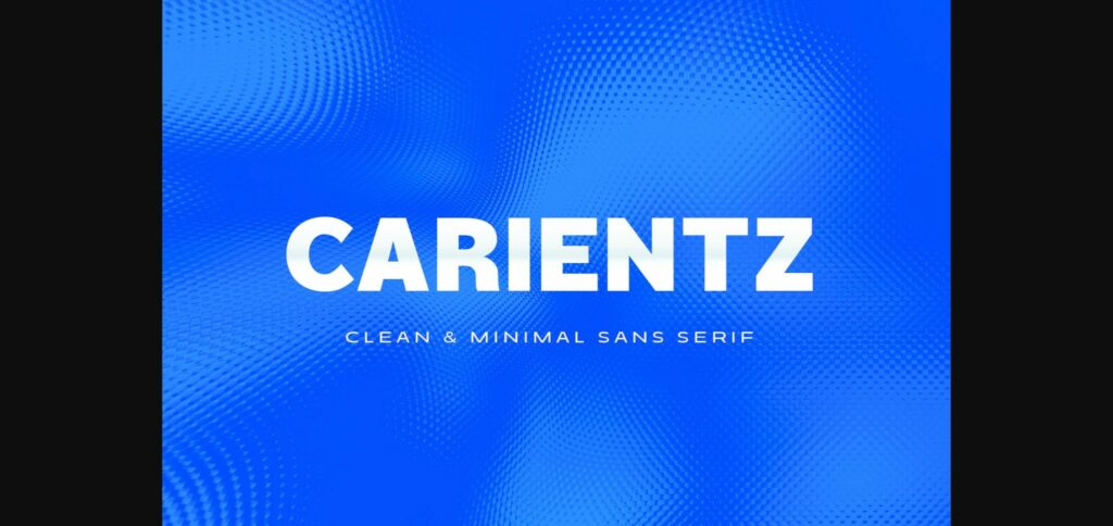 Carientz Font Poster 3