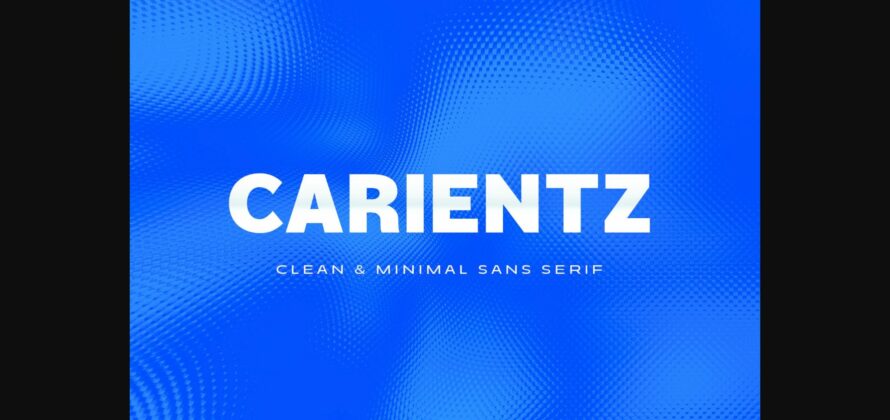 Carientz Font Poster 3