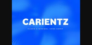 Carientz Font Poster 1