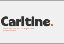 Carltine Font Poster 1