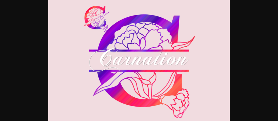 Carnation Font Poster 3