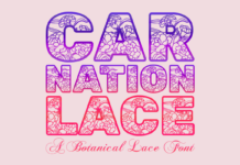 Carnation Lace Font Poster 1