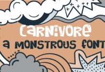 Carnivore Font Poster 1