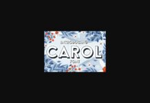 Carol Font Poster 1