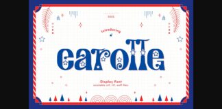 Carolle Font Poster 1