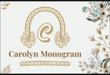 Carolyn Monogram Font Poster 1