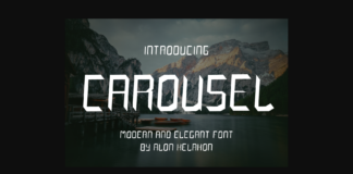 Carousel Font Poster 1