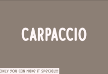 Carpaccio Font Carpaccio Font Poster 1