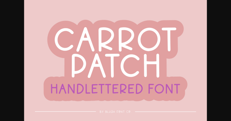 Carrot Patch Font Poster 3