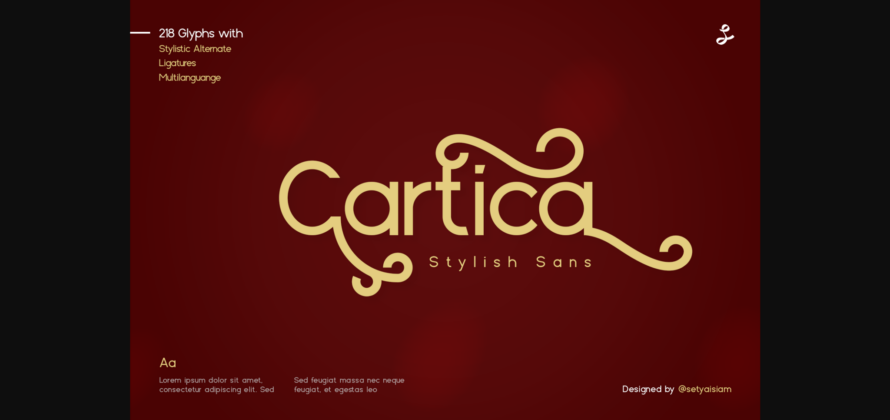 Cartica Font Poster 3
