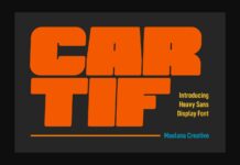 Cartif Font Poster 1