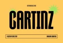 Cartinz Font Cartinz Font Poster 1